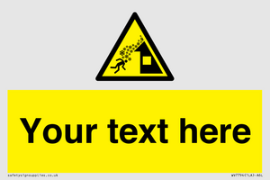 Custom warning roof avalanche